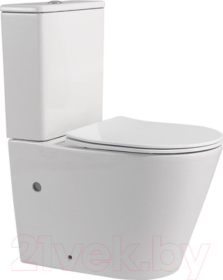 Унитаз приставной Abber Bequem AC1112 (белый)