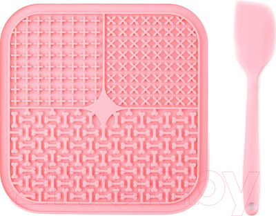 Лизательный коврик для животных Mr. Kranch Дозирующий коврик для лизания / MKR000152 (розовый)