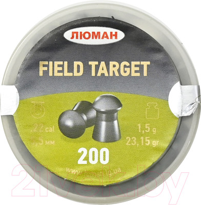 Пульки для пневматики Люман Field Target 1.5г (200шт)