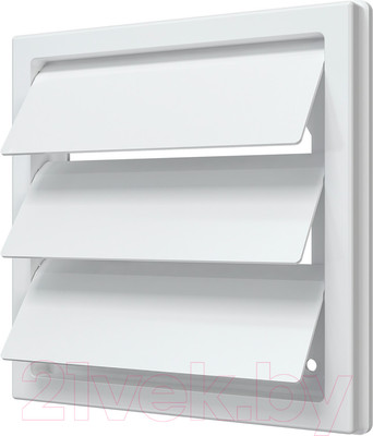 Решетка вентиляционная ERA С гравитационными жалюзи 1515К12.5Ф (белый)