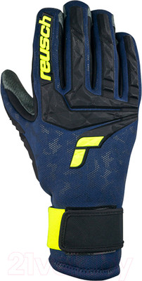 Перчатки лыжные Reusch Marco Odermatt / 6311188-4549 (р-р 9.5, Night Sky/Safety Yellow)