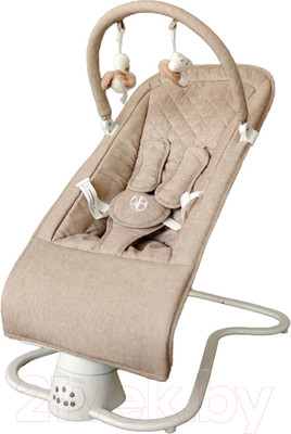 Детский шезлонг Amarobaby Happy Swing / AB23-22HAPPY/03 (бежевый)