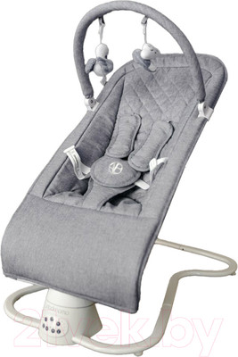 Детский шезлонг Amarobaby Happy Swing / AB23-22HAPPY/11 (серый)