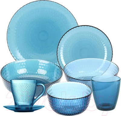 Набор столовой посуды Luminarc Идиллия Лондон Топаз O0326 (43пр)