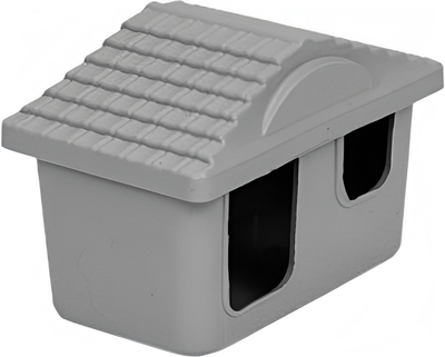 Домик для клетки Homepet 83378 (11x8x7, серый)