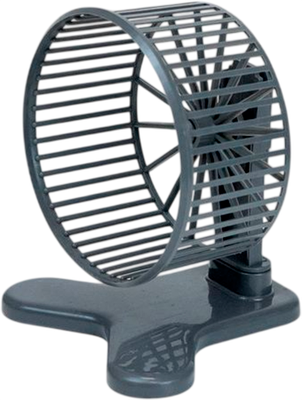 Колесо беговое для клетки Homepet 83342 (9см, серый)