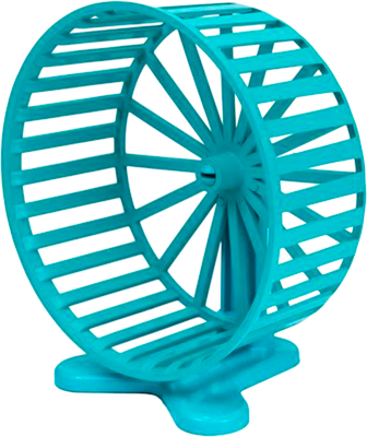 Колесо беговое для клетки Homepet 83344 (14см, бирюзовый)