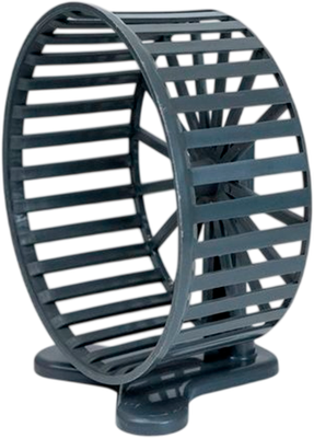 Колесо беговое для клетки Homepet 83347 (14см, серый)