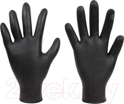Перчатки одноразовые Forch 54052602 (M, 100шт, черный)