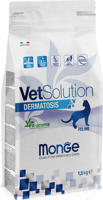 Сухой ветеринарный корм для кошек Monge Vet Solution Dermatosis (1.5кг)