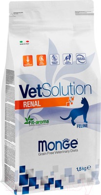 Сухой ветеринарный корм для кошек Monge Vet Solution Renal (1.5кг)
