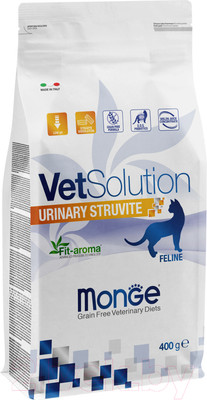 Сухой ветеринарный корм для кошек Monge Vet Solution Urinary Struvite (400г)