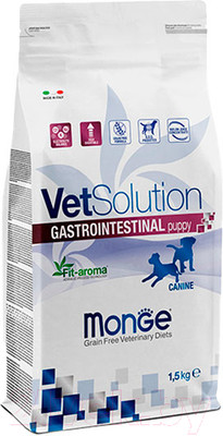 Сухой ветеринарный корм для собак Monge Vet Solution Gastrointestinal при заболеваниях ЖКТ (1.5кг)