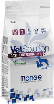 Сухой ветеринарный корм для собак Monge Vet Solution Gastrointestinal при заболеваниях ЖКТ (2кг)