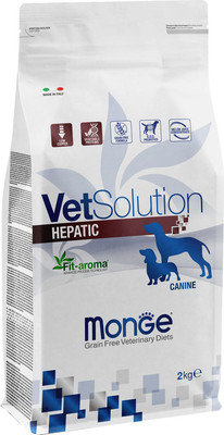 Сухой ветеринарный корм для собак Monge Vet Solution Hepatic (2кг)
