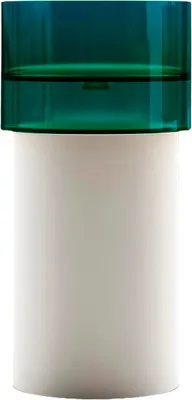 Умывальник Abber Kristall AT2701White-Aquamarin (белый/бирюзовый)