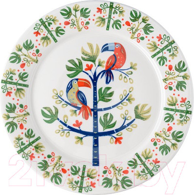 Тарелка столовая обеденная Liberty Jones Birds Of Paradise. Toucan / LJ0000164
