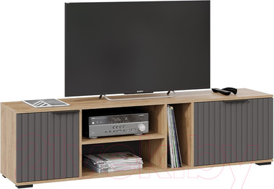 Тумба ТриЯ Хилтон (дуб крафт золотой/графит матовый)