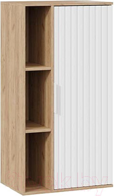 Шкаф навесной ТриЯ Хилтон (дуб крафт золотой/белый матовый)