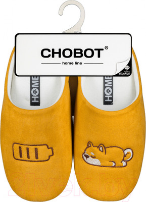 Тапочки домашние HOME Line 05-521 (р.39-40, Корги, горчичный)