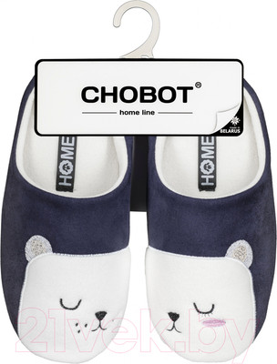 Тапочки домашние HOME Line 05-524 (р.39-40, Мишки, темно-синий)