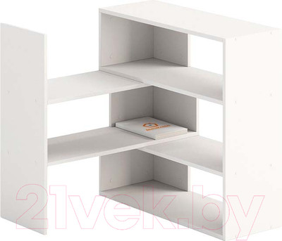 Стеллаж Домаклево Ларго 1 универсальный (белый)