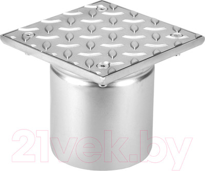 Ревизия внутренней канализации А-сталь Рр 200x108 L15 / 040028 (нержавеющая сталь AISI 304)