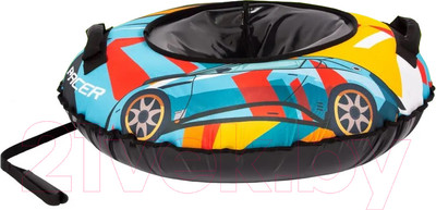 Тюбинг-ватрушка Snowstorm BZ-100 Racer / W112885 (100см, желтый/черный)