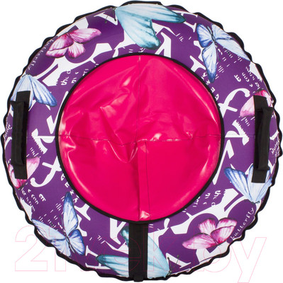 Тюбинг-ватрушка Snowstorm BZ-90 Butterfly / W112869 (90см, фиолетовый/розовый)