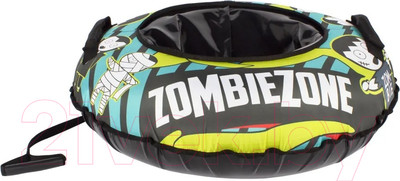 Тюбинг-ватрушка Snowstorm BZ-90 Zombiezone / W112865 (90см, зеленый/черный)
