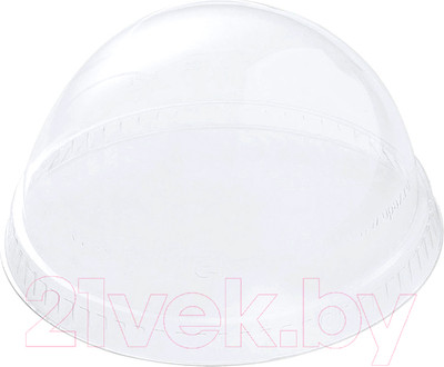Набор крышек для стаканов Паксервис ПЭТ без отверстия / 385240 (1000шт, прозрачный)