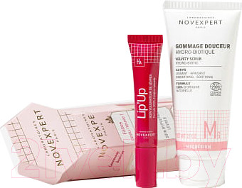 Набор косметики для лица Novexpert Magnesium Скраб 60мл+Бальзам для увеличения губ 8мл