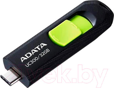 USB flash накопитель A-data UC300 32GB (ACHO-UC300-32G-RBK/GN)