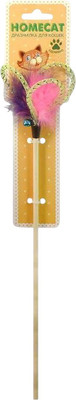 Игрушка для кошек Homecat Дразнилка Цветок из перьев с пружинками / 71140