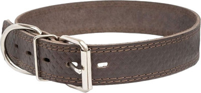 Ошейник Homepet Ромбы 20мм 33-43см / 84007 (коричневый)
