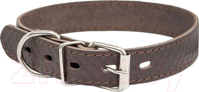 Ошейник Homepet Ромбы 25мм 39-49см / 84010 (коричневый)