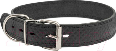 Ошейник Homepet Ромбы 35мм 51-61см / 84017 (черный)