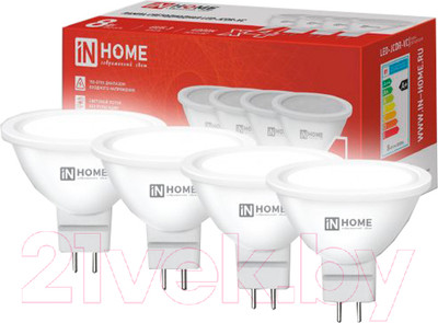 Лампа INhome LED-JCDR-VC 8Вт 230В GU5.3 4000К 720Лм / 4690612047928 (4шт)