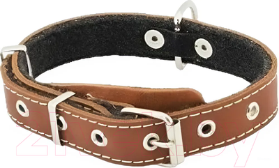 Ошейник Homepet 30мм 37-52см / 84034 (коричневый)