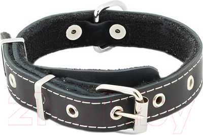 Ошейник Homepet 30мм 37-52см / 84035 (черный)