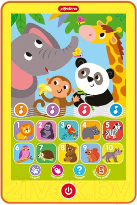 Развивающая игрушка Азбукварик Зверята в зоопарке. Мой первый планшетик / 3316