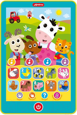 Развивающая игрушка Азбукварик Дружная ферма. Мой первый планшетик / 3317