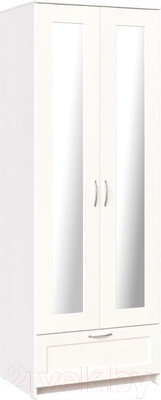 Шкаф Mio Tesoro Сириус 2-х створчатый 1 ящик 2.02.01.500.1 (белый)