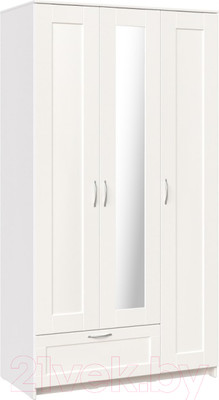 Шкаф Mio Tesoro Сириус 3-х створчатый 1 ящик 2.02.01.510.1 (белый)