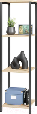 Стеллаж Mio Tesoro Mini Joy Loft (дуб сонома/черный)