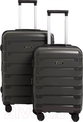 Набор чемоданов Pride РР-9602 (2шт, серый)