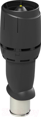 Выход вентиляционный на крышу Vilpe Flow 160/ИЗ/700 RR22 / 350022 (черный)