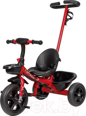 Трехколесный велосипед с ручкой Farfello 208-1 (красный)