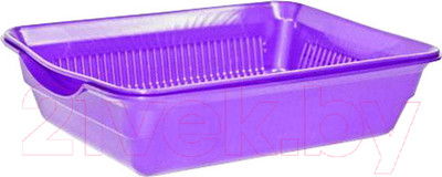 Туалет-лоток Homecat Atlantis с сеткой / 80940 (фиолетовый перламутр)