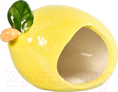 Домик для клетки Homepet Керамический Лимон / 83659